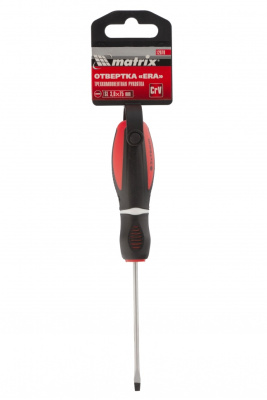 Отвертка "Era", SL3 х 75 мм, CrV, трехкомпонентная рукоятка Matrix по ценам производителя в Краснодаре с доставкой по всей России