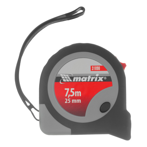 Рулетка Continuous fixation,7,5 м х 25 мм,двухкомпонентный корпус,плавная фиксация Matrix по ценам производителя в Краснодаре с доставкой по всей России