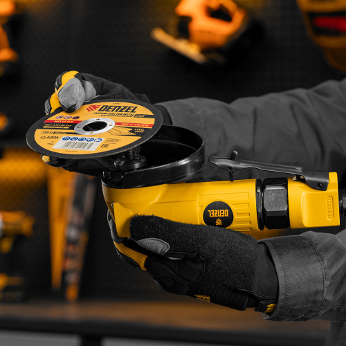 Пневматическая углошлифовальная машина AG125, 11000 об/мин, 125 мм, 186 л/мин Denzel по ценам производителя в Краснодаре с доставкой по всей России