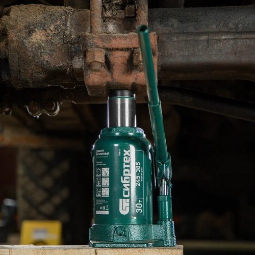 Домкрат гидравлический бутылочный, 30 т, 245-385 мм Сибртех по ценам производителя в Краснодаре с доставкой по всей России