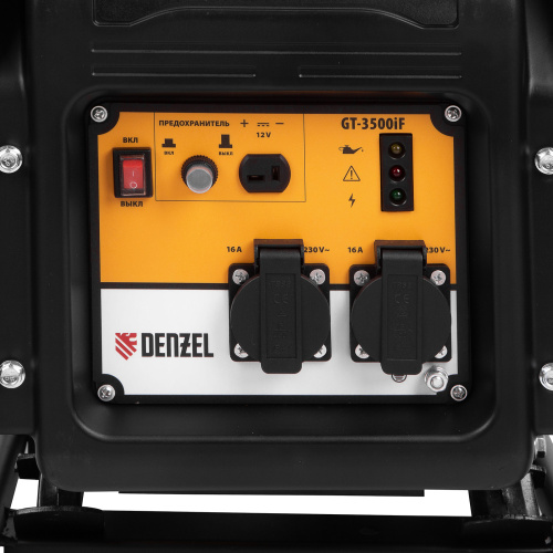 Генератор инверторный GT-3500iF, 3.5 кВт, 230 В, бак 5 л, открытый корпус, ручной старт Denzel по ценам производителя в Краснодаре с доставкой по всей России