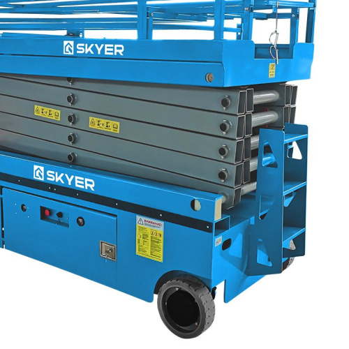 Самоходный ножничный подъемник с выдвижной платформой SKYER PL1245 по ценам производителя в Краснодаре с доставкой по всей России