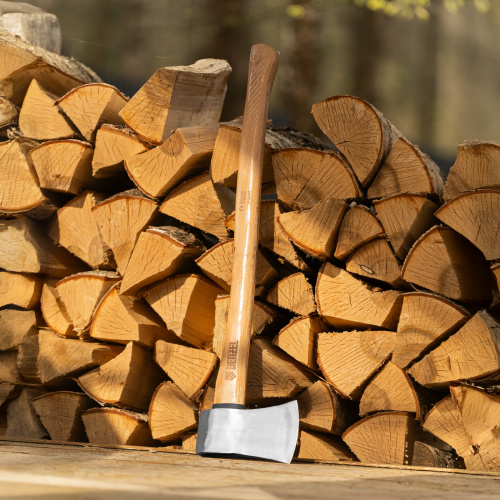 Топор кованый, 1360 г, американский тип, буковая рукоятка, 700мм, EFP Denzel по ценам производителя в Краснодаре с доставкой по всей России