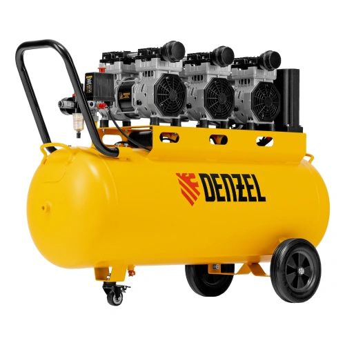 Компрессор безмасляный, малошумный  DLS 2250/100, 2250 Вт, 3x750, 100 л, 410 л/мин блок управления/ Denzel по ценам производителя в Краснодаре с доставкой по всей России