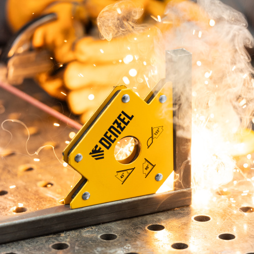 Фиксатор магнитный для сварочных работ, усилие 50 Lb Denzel по ценам производителя в Краснодаре с доставкой по всей России