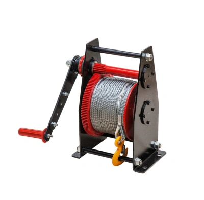 Лебедка ручная барабанная с тросом 500/1000кг  60м с храповым механизмом и полиспастом TOR ЛР по ценам производителя в Краснодаре с доставкой по всей России