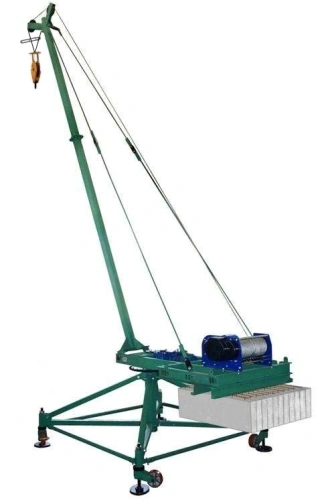 Кран стреловой поворотный "МАСТЕР-3" 1000 кг 50 м с противовесами и колесами по ценам производителя в Краснодаре с доставкой по всей России