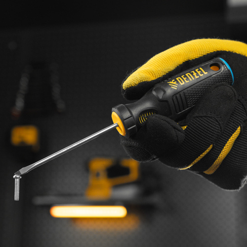 Отвертка, SL3х75 мм, S2, 3к рукоятка Denzel по ценам производителя в Краснодаре с доставкой по всей России