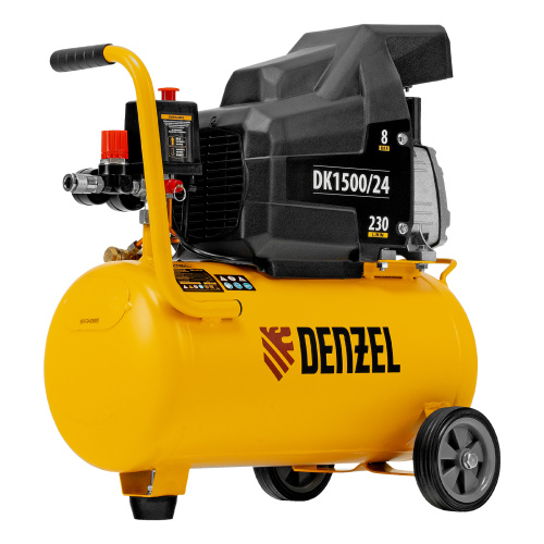 Компрессор воздушный DK1500/24, Х-PRO 1.5 кВт, 230 л/мин, 24 л Denzel по ценам производителя в Краснодаре с доставкой по всей России