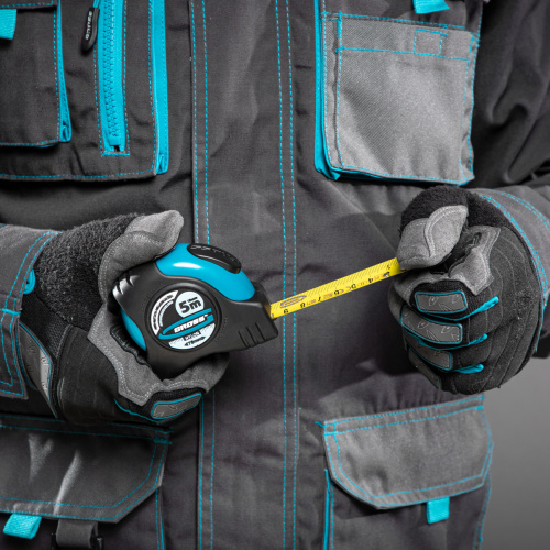 Рулетка "Schlagfest",5 м x 19 мм,магнитный обрезиненный зацеп,двусторонняя шкала,Нейлоновое покрытие,автоматическая фиксация Gross по ценам производителя в Краснодаре с доставкой по всей России