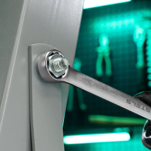 Ключ комбинированный, 21 мм, CrV, матовый хром Stels по ценам производителя в Краснодаре с доставкой по всей России