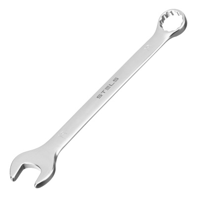 Набор ключей комбинированных, 8-19 мм, 8 шт, CrV, матовый хром Stels по ценам производителя в Краснодаре с доставкой по всей России