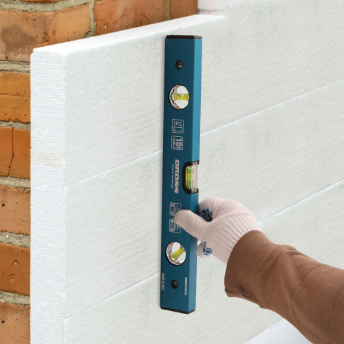 Уровень алюминиевый усиленный, 400 мм, 3 глазка Gross по ценам производителя в Краснодаре с доставкой по всей России