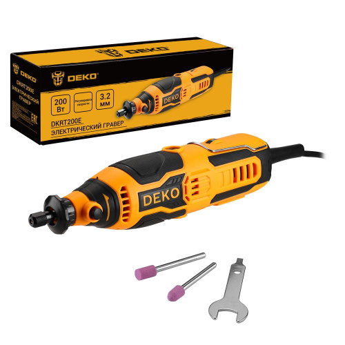Электрический гравер DEKO DKRT200E с регулировкой скорости, 200 Вт по ценам производителя в Краснодаре с доставкой по всей России