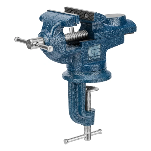 Тиски слесарные, настольные, поворотные, ширина рабочих губок 65 мм, наковальня Сибртех по ценам производителя в Краснодаре с доставкой по всей России