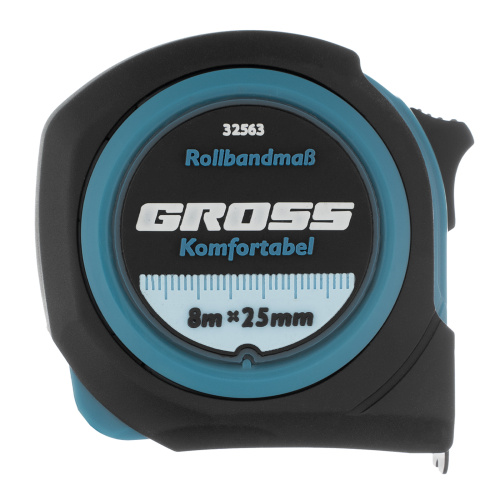 Рулетка Komfortabel 8 м х 25 мм,обрезиненный корпус Gross по ценам производителя в Краснодаре с доставкой по всей России