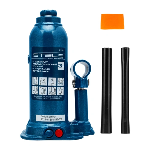 Домкрат гидравлический бутылочный, 3 т, h подъема 188-363 мм Stels по ценам производителя в Краснодаре с доставкой по всей России