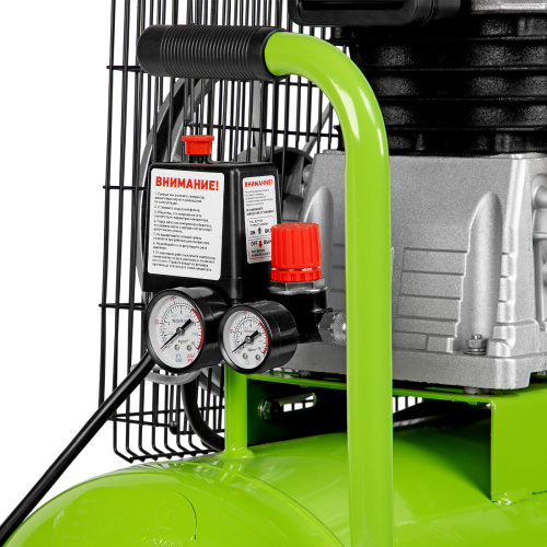 Компрессор воздушный КР-2200/100, 2.2 кВт, 350 л/мин, 100 л, ременной привод, масляный Сибртех по ценам производителя в Краснодаре с доставкой по всей России