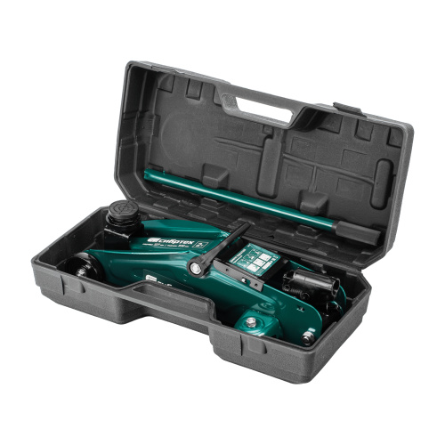 Домкрат гидравлический подкатной, 2 т, 127-330 мм, в пласт. кейсе Сибртех по ценам производителя в Краснодаре с доставкой по всей России