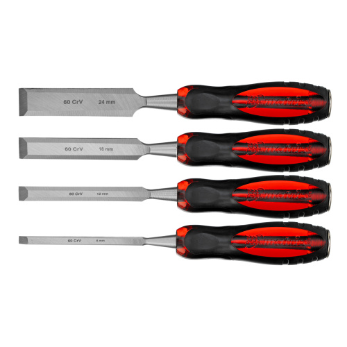 Набор долот-стамесок плоских "Тигровый глаз", 4 шт, 6-12-18-24 мм Matrix по ценам производителя в Краснодаре с доставкой по всей России