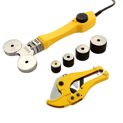 Аппарат для сварки пластиковых труб DWP-750, 750 Вт, 0-300 град, 4 насадки, 20-40 мм Denzel по ценам производителя в Краснодаре с доставкой по всей России