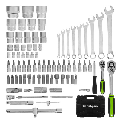 Набор инструмента, 1/2", 1/4", пластиковый кейс, 83 предмета Сибртех по ценам производителя в Краснодаре с доставкой по всей России