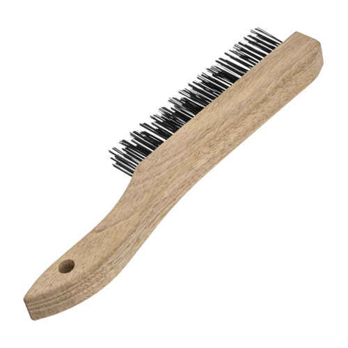 Щетка зачистная трехрядная, закаленная прямая проволока с деревянной ручкой Сибртех по ценам производителя в Краснодаре с доставкой по всей России