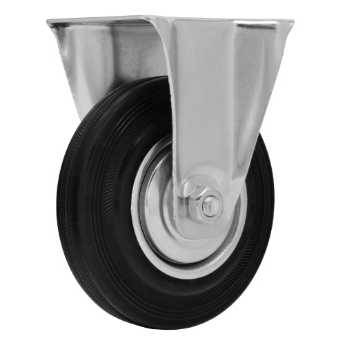 Колесо неповоротное D 125 мм, крепление  платформенное Сибртех по ценам производителя в Краснодаре с доставкой по всей России