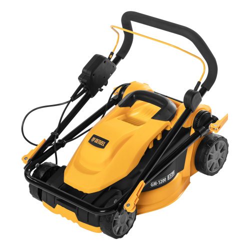 Газонокосилка электрическая GM-1200, 1200 Вт, ширина 32 см, 3 уровня, травосборник 25 л. Denzel по ценам производителя в Краснодаре с доставкой по всей России