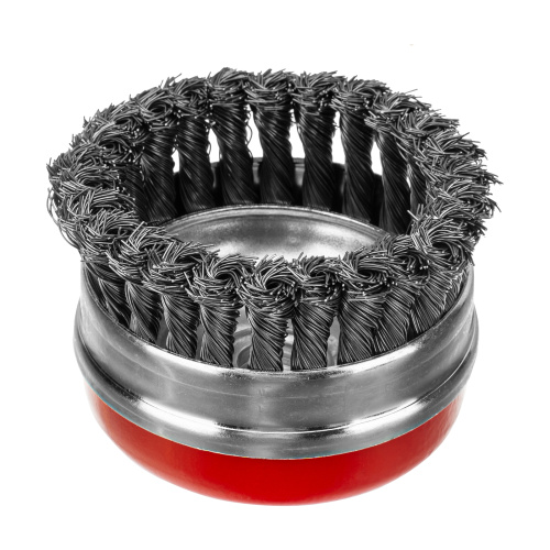 Щетка для УШМ Heavy Duty, 100 мм, М14, "чашка", крученая проволока 0.5 мм Matrix по ценам производителя в Краснодаре с доставкой по всей России