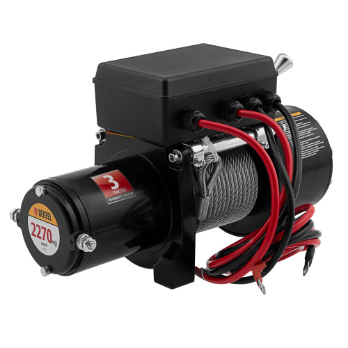 Лебедка автомобильная электрическая LB-2200, 2.2 т, 3.3 кВт, 12 В Denzel по ценам производителя в Краснодаре с доставкой по всей России