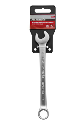 Ключ комбинированный, 14 мм, CrV, матовый хром Matrix по ценам производителя в Краснодаре с доставкой по всей России