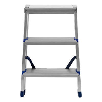 Стремянка двусторонняя 3 ступени, алюминиевая, Сибртех по ценам производителя в Краснодаре с доставкой по всей России