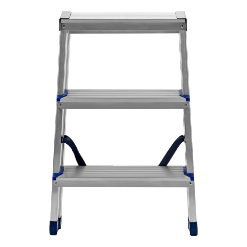 Стремянка двусторонняя 3 ступени, алюминиевая, Сибртех по ценам производителя в Краснодаре с доставкой по всей России