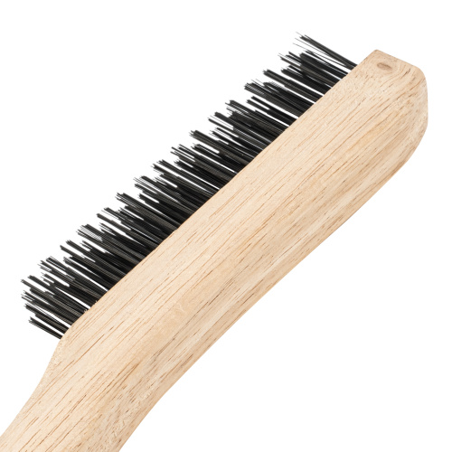 Щетка зачистная четырехрядная, закаленная прямая проволока с деревянной ручкой Сибртех по ценам производителя в Краснодаре с доставкой по всей России