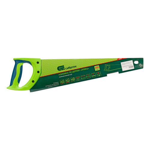 Ножовка по дереву"Зубец" для точных пильных работ, 450 мм, каленый зуб 2D, 14 TPI, двухкомпонентная рукоятка Сибртех по ценам производителя в Краснодаре с доставкой по всей России