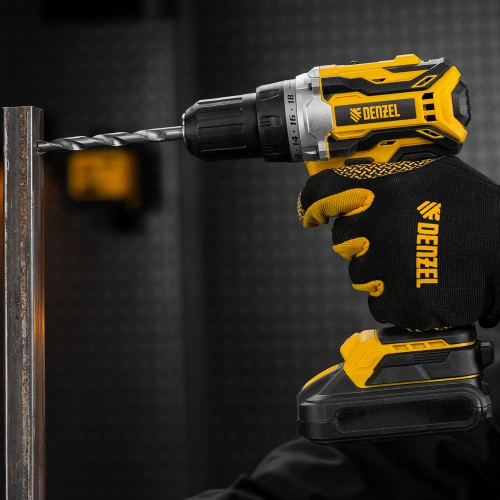 Дрель-шуруповерт аккумуляторная, бесщет. BLDL-18-0 Li-Ion, 18 В Denzel по ценам производителя в Краснодаре с доставкой по всей России