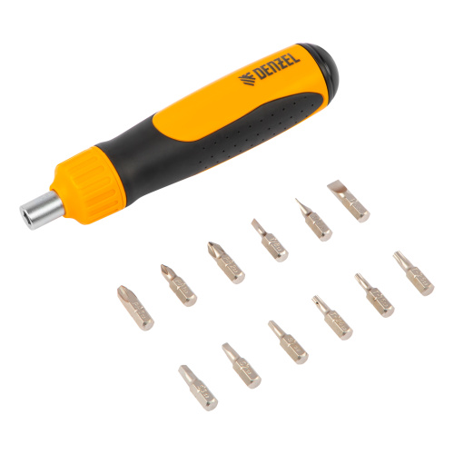 Отвертка реверсивная, механизм SmartPush 12 шт, S2 Denzel по ценам производителя в Краснодаре с доставкой по всей России