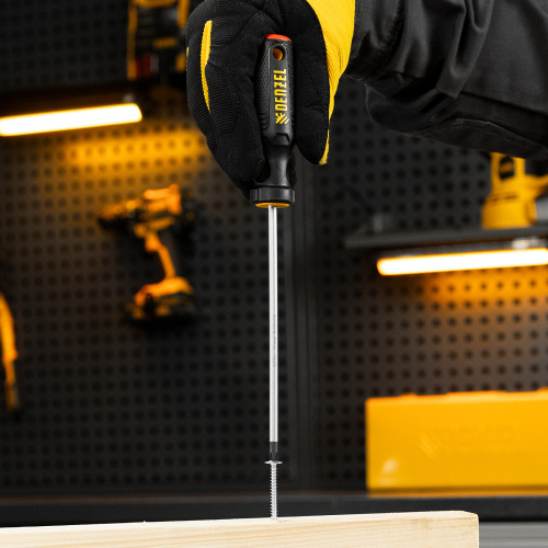 Отвертка, PH1х150 мм, S2, 3к рукоятка Denzel по ценам производителя в Краснодаре с доставкой по всей России