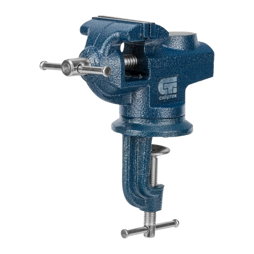 Тиски слесарные, настольные, поворотные, ширина рабочих губок 65 мм, наковальня Сибртех по ценам производителя в Краснодаре с доставкой по всей России