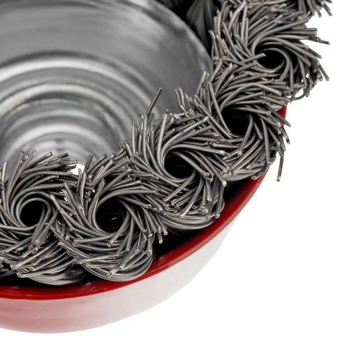 Щетка для УШМ, 75 мм, М14, "чашка", крученая проволока 0.5 мм Matrix по ценам производителя в Краснодаре с доставкой по всей России