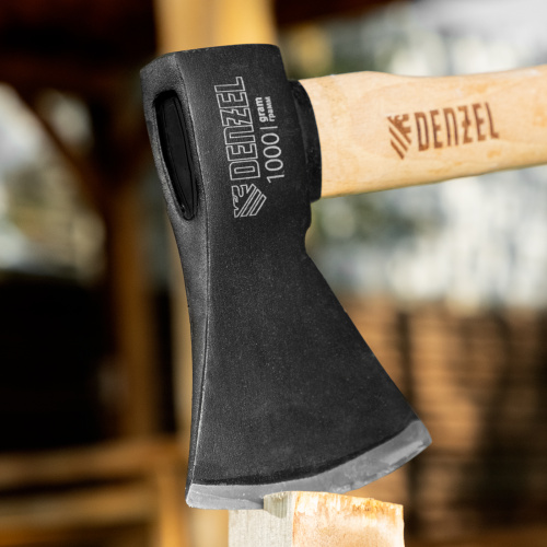 Топор, 1000 г, кованый, буковое топорище Denzel по ценам производителя в Краснодаре с доставкой по всей России