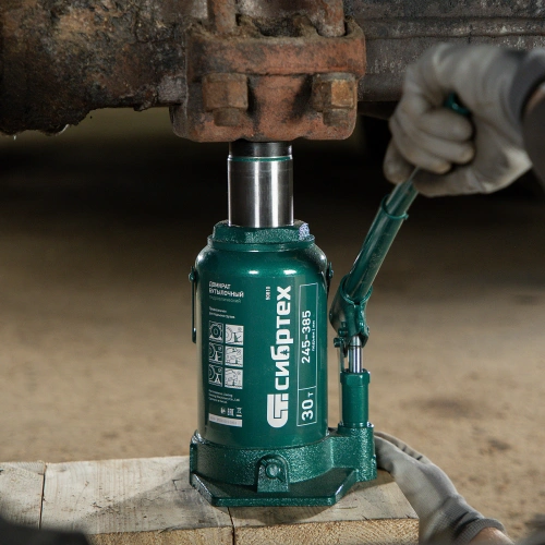 Домкрат гидравлический бутылочный, 30 т, 245-385 мм Сибртех по ценам производителя в Краснодаре с доставкой по всей России