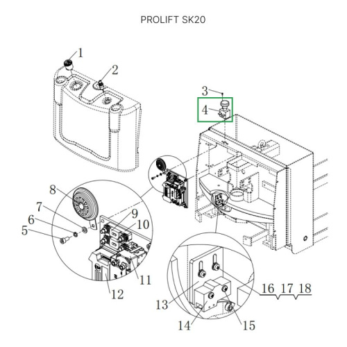 Аварийный выключатель для штабелеров SDR/SDK и SPN, для тележек SK20 по ценам производителя в Краснодаре с доставкой по всей России