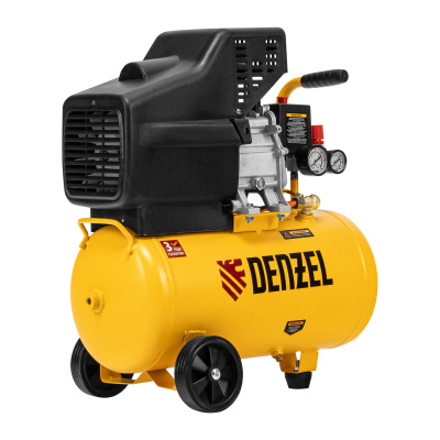 Компрессор воздушный DC1500/24, прямой привод, 1.5 кВт, 24 литра, 220 л/мин Denzel по ценам производителя в Краснодаре с доставкой по всей России