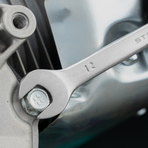 Ключ комбинированный, 12 мм, CrV, матовый хром Stels по ценам производителя в Краснодаре с доставкой по всей России