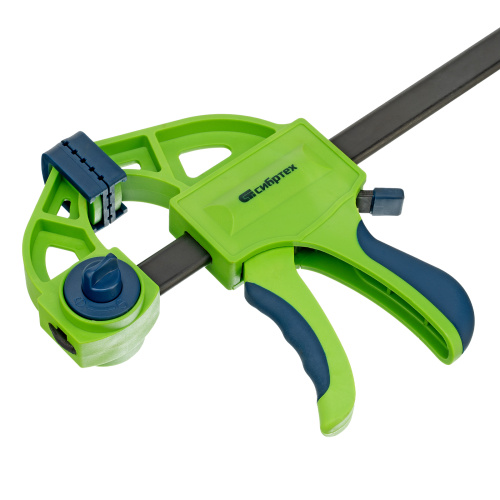 Струбцина F-образная, быстрозажимная, 300 х 70 х 540 мм, пластиковый корпус, фиксатор, двухкомпонентная рукоятка Сибртех по ценам производителя в Краснодаре с доставкой по всей России