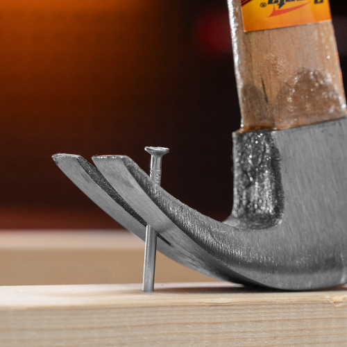 Молоток-гвоздодер, 225 г, боек 22 мм, деревянная рукоятка Sparta по ценам производителя в Краснодаре с доставкой по всей России