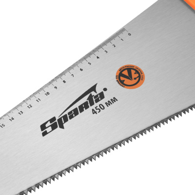 Ножовка по дереву, 450 мм, 7-8 TPI, зуб 2D, каленый зуб, двухкомпонентная рукоятка Sparta по ценам производителя в Краснодаре с доставкой по всей России