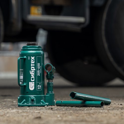 Домкрат гидравлический бутылочный, 12 т, 205-400 мм Сибртех по ценам производителя в Краснодаре с доставкой по всей России